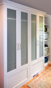 Features frosted glass inserts