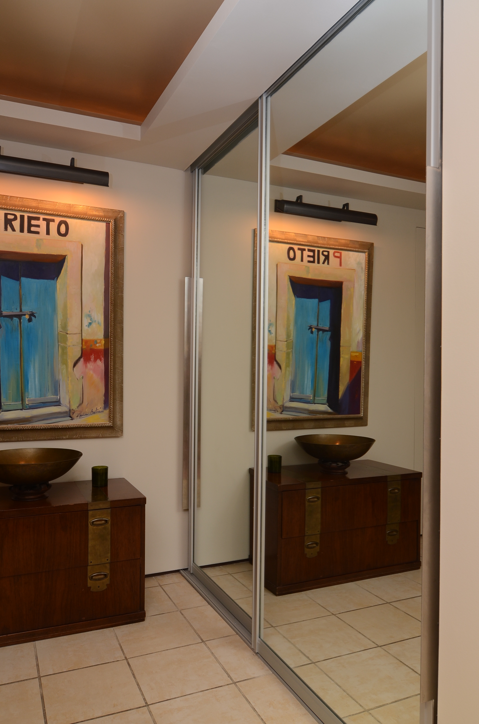 Mirrored Foyer Sliding Closet Doors Closet Outfitters